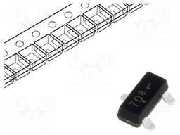 Transistor: N-MOSFET; unipolar; 60V; 380mA; Idm: 5A; 420mW; SOT23