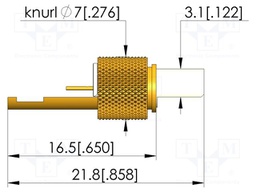 Test plug; HFS-821; 21.8mm; test needles; 100Ω; plug