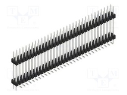 Connector: pin strips; pin header; male; PIN: 64; 2.54mm; SMT; 2x32