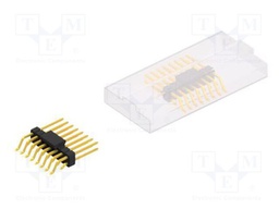 Connector: pin strips; pin header; male; PIN: 16; 2.54mm; SMT; 2x8