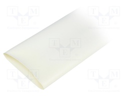 Heat shrink sleeve; 2: 1; 50.8mm; L: 1.2m; white; polyolefine; 5pcs.