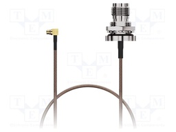 Cable; MMCX male,TNC female; brown; -45÷125°C; 0÷6GHz; 200mm; 50Ω