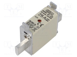 Fuse: fuse; gG; 25A; 500VAC; 220VDC; ceramic,industrial; NH000