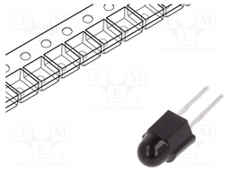 IR transmitter; 950nm; black; 230mW; 10°; SMD; 100mA; 1.5÷2.3V