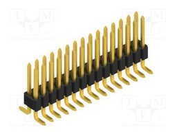 Connector: pin strips; pin header; male; PIN: 30; 1.27mm; SMT; 2x15
