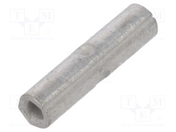 Butt splice; non-insulated; brass; 0.3÷1.42mm2; tinned; crimped