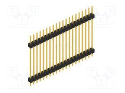 Connector: pin strips; pin header; male; PIN: 20; 2.54mm; THT; 1x20