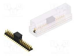 Connector: pin strips; pin header; male; PIN: 34; 2.54mm; SMT; 2x17