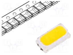 LED; SMD; 3014; white warm; 11.5÷12lm; 2800-3100K; 120°; 30mA