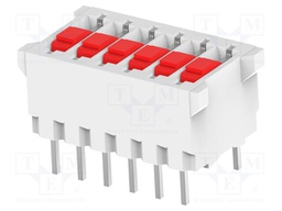Switch: DIP-SWITCH; Poles number: 6; OFF-ON; 0.025A/50VDC; Pos: 2
