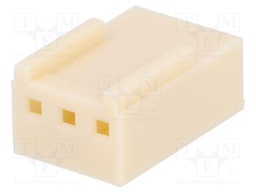Plug; wire-board; female; NS25; 2.54mm; PIN: 3; w/o contacts; 250V