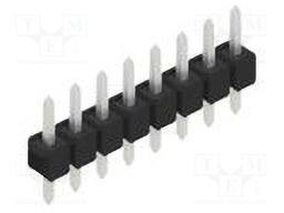 Connector: pin strips; pin header; male; PIN: 8; 2.54mm; THT; 1x8