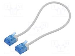 Patch cord; U/UTP; 6a; stranded; Cu; LSZH; grey; 0.25m; 32AWG