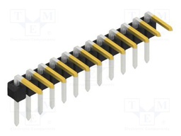 Connector: pin strips; pin header; male; PIN: 12; 2.54mm; THT; 1x12