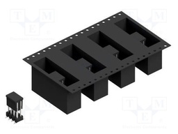 Connector: pin strips; pin header; male; PIN: 8; 2.54mm; SMT; 2x4