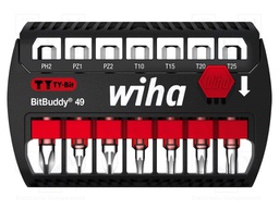 Screwdriver bits; Pcs: 7; Package: plastic case; 49mm