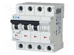 Circuit breaker; 230/400VAC; Inom: 1A; Poles: 3+N; DIN; Charact: B