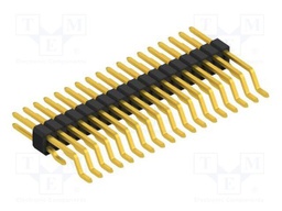 Connector: pin strips; pin header; male; PIN: 36; 1.27mm; SMT; 2x18