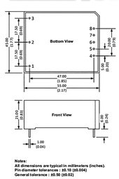 Converter: AC/DC; 10W; 85÷305VAC; Usup: 100÷370VDC; Uout: 5VDC; 76%