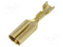 Terminal: flat; 2.8mm; 0.5mm; female; 0.14÷0.3mm2; crimped; brass