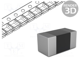 Inductor: ferrite; SMD; 0805; 10uH; 300mA; 0.845Ω; 27MHz; ±20%; LQM