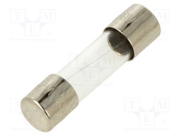 Fuse: fuse; quick blow; 500mA; 250VAC; cylindrical,glass; 5x20mm