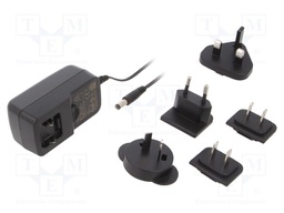 Power supply: switched-mode; voltage source; 12VDC; 1.5A; 18W
