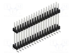 Connector: pin strips; pin header; male; PIN: 36; 2.54mm; SMT; 2x18