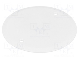 Cover; 81mm; polypropylene; white