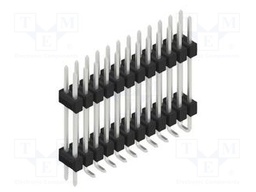 Connector: pin strips; pin header; male; PIN: 24; 2.54mm; SMT; 2x12