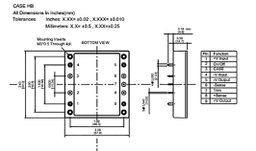 Converter: DC/DC; 300W; Uin: 18÷75V; 15VDC; Iout: 20A; 114g; 220kHz