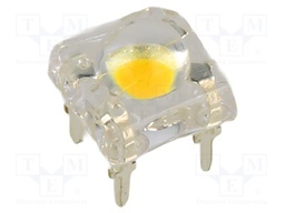 LED Super Flux; white warm,red; 7.62x7.62mm; bicolour; 120°; 20mA