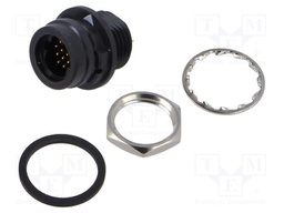 Connector: circular; HR30; Locking: push-pull; socket; male; 2A