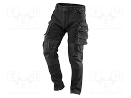 Dungarees; Size: XXXL; grey; DENIM; 390g/m2