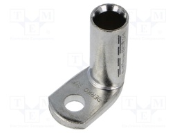 Tip: ring tube; M10; 95mm2; crimped; for cable; angled 90°; tinned