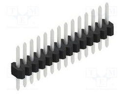 Connector: pin strips; pin header; male; PIN: 14; 1.27mm; THT; 1x14