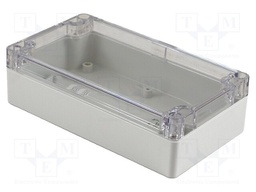 Enclosure: multipurpose; X: 90mm; Y: 160mm; Z: 45mm; 1554; grey; IP68