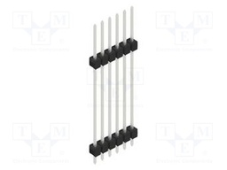 Connector: pin strips; pin header; male; PIN: 6; 2.54mm; THT; 1x6
