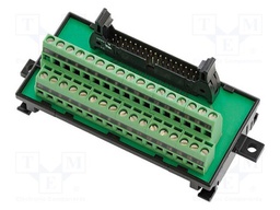 For DIN rail mounting; 34pin MIL connector; Standard: Omron