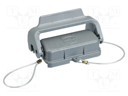 Protection cover; Han; size 10A; with latch; metal