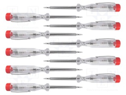 Voltage tester; insulated; Pcs: 10