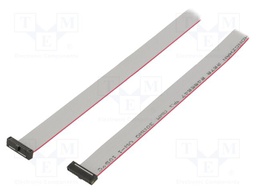 Ribbon cable with IDC connectors; Tape ph: 0.64mm; 1600.2mm
