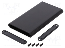 Enclosure: with panel; 1455; X: 70mm; Y: 120mm; Z: 12mm; aluminium