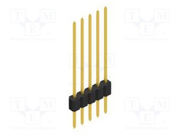 Connector: pin strips; pin header; male; PIN: 5; 1.27mm; THT; 1x5