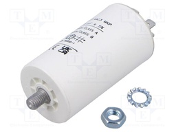 Capacitor: motors, run; 15uF; 470VAC; Ø40x73.5mm; -25÷85°C; ±5%