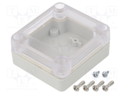 Enclosure: multipurpose; X: 60mm; Y: 65mm; Z: 28mm; Ritec; light grey