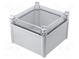 Enclosure: multipurpose; X: 188mm; Y: 188mm; Z: 130mm; SOLID; grey