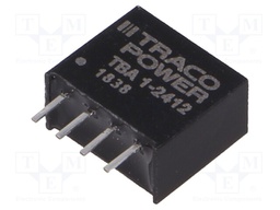Converter: DC/DC; 1W; Uin: 21.6÷26.4V; Uout: 12VDC; Iout: 80mA; SIP4