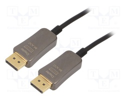 Cable; DisplayPort 1.4,HDCP,optical; 10m; black