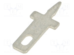 Solder lug; THT; brass; tinned